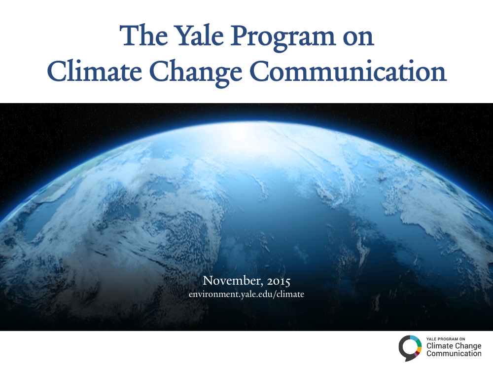 Slide for The Yale Program on Climate Change Communication