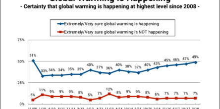 Nearly Half of Americans Are Sure Global Warming Is Happening