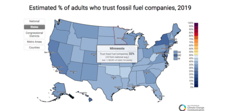 Support for Making Fossil Fuel Companies Pay for Climate Damages