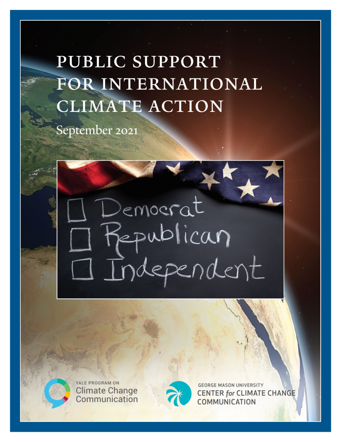 Public Support For International Climate Action, September 2021 - Yale ...